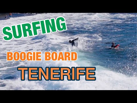 Playa de la Arena Tenerife Bodyboard Boogie Board Surfing