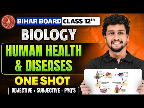 𝐇𝐮𝐦𝐚𝐧 𝐇𝐞𝐚𝐥𝐭𝐡 & 𝐃𝐢𝐬𝐞𝐚𝐬𝐞𝐬 𝐎𝐧𝐞 𝐒𝐡𝐨𝐭 | 𝐁𝐢𝐡𝐚𝐫 𝐁𝐨𝐚𝐫𝐝 𝐂𝐥𝐚𝐬𝐬 𝟏𝟐 𝐁𝐢𝐨𝐥𝐨𝐠𝐲 | 𝐇𝐮𝐦𝐚𝐧 𝐇𝐞𝐚𝐥𝐭𝐡 & 𝐃𝐢𝐬𝐞𝐚𝐬𝐞𝐬 𝐎𝐧𝐞 𝐒𝐡𝐨𝐭