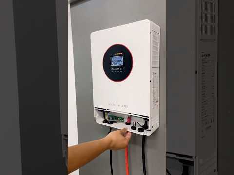 How to install our new solar inverter easily #solarinverter #factory