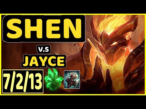 SHEN vs JAYCE - 7/2/13 KDA TOP GAMEPLAY - EUW Ranked MASTER
