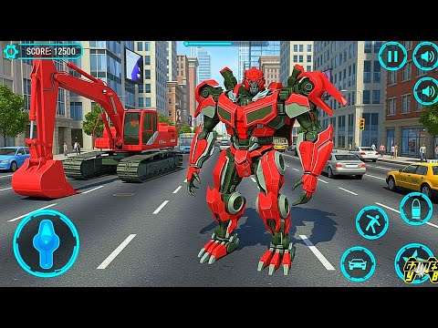 Excavator Robot transformers: Mech Multiple Transform Game Part 8 - Android Gameplay