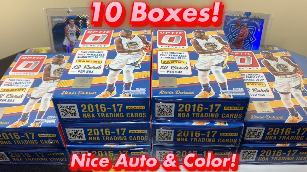 2016-17 Panini Donruss Optic Basketball Retail Hanger Box Break x10 - Nice Auto & SSP Color!
