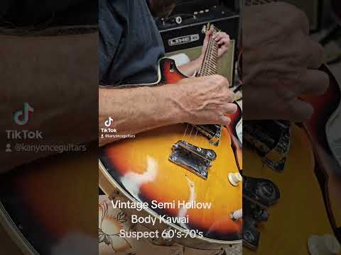 Vintage Semi Hollow Body Kawai Guitar 60s-70s image 16
