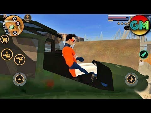 Vegas Crime Simulator #Superhero Helicopter Landing  (by Naxeex LLC) Android Gameplay HD