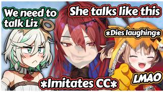 Gigi Completely LOST It When Liz Imitated CC [Hololive EN]