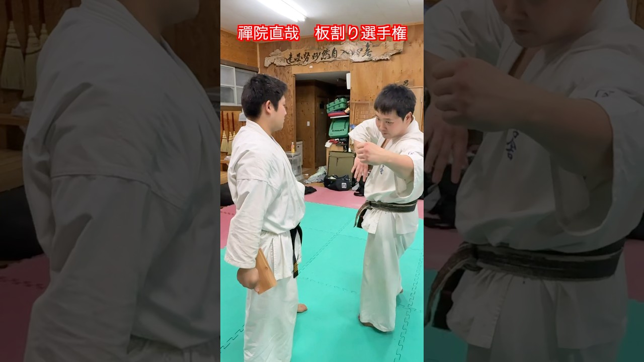 【武術・呪術廻戦】誰が1番禪院直哉っぽく板を破れるか選手権！？やってみた！！#aikido ＃karate #martial #武道 #空手＃合気道＃筋トレ#selfdefens