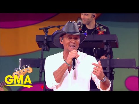 Tim McGraw talks new album, performs hit song