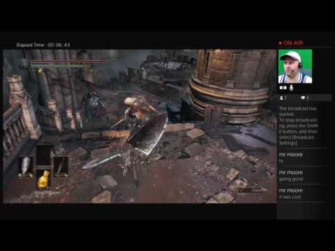 Dark Souls 3 Livestream "Dragonslayer Armour Boss" VICTORY!!