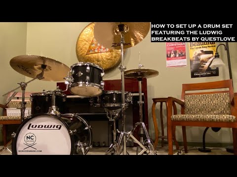 How to Set up a Drum Set Featuring the Ludwig Breakbeats by Questlove Drum Kit!