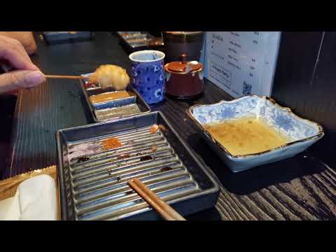 Kusabi Kushi-age Bar novo restaurante japonês Singapura kushiage pratos fritos no espeto Parte 9