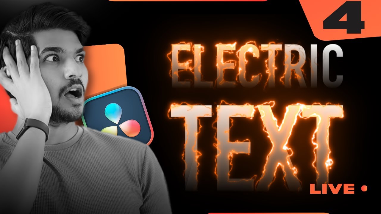 Electric Text Effect in Fusion Tab | DAY 4