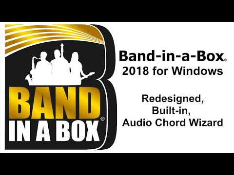 Audio Chord Wizard in Band-in-a-Box® 2018 for Windows