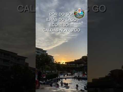 Pôr do sol ilhas do lago eco resort Caldas novas Goiás.