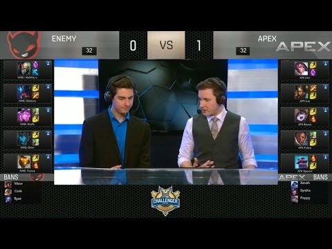 NME vs APX Highlights Game 2 - Enemy vs Apex - 2016 NA Challenger Spring