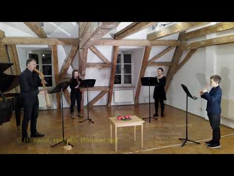 Blockflöten-Quartett: O Heiland, reiß die Himmel auf