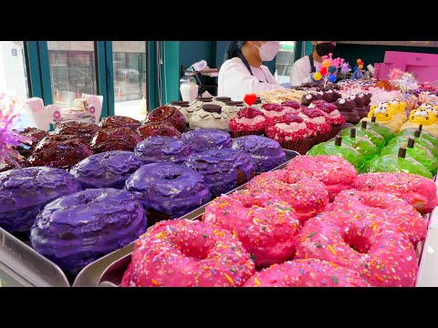 amazing size! process of making the fluffy giant jiggly cake / Korean street food