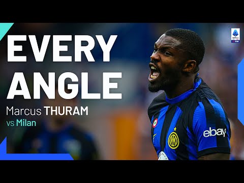 Marcus Thuram makes spectacular debut in Milan derby | Every Angle | Inter-Milan | Serie A 2023/24