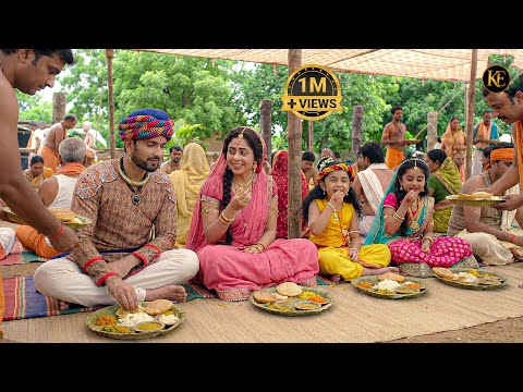 भंडारे में बाल कान्हा की मस्ती | नंद बाबा–यशोदा मैया और राधा || YMKN || Shree Krishan leela ||