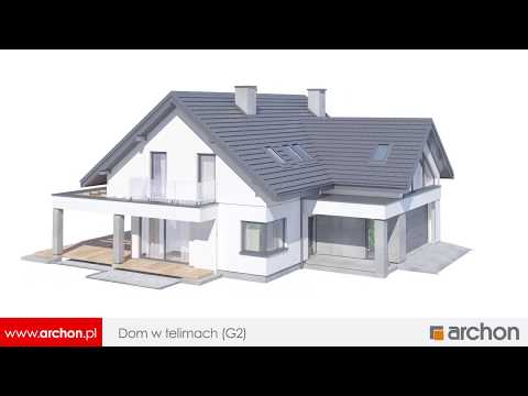 Dom w telimach (G2) - Atrakcyjny dom z komfortowym układem wnętrz I ARCHON+ Projekty Domów