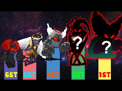 FNF Comparison - Tricky The Clown VS StareCrown Power Levels Battle - FNF Power Levels Battle