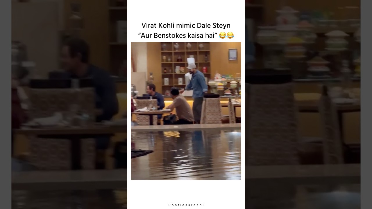 Virat Kohli mimic and meet Dale Steyn #short #viral #cricketbuzz #indvssa #abcricinfo #rohitsharma