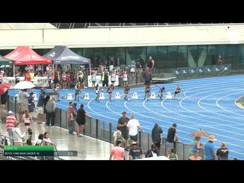 Boys Under 10 100m H6 - 2020 State Combined Events Championships // LAVicTV