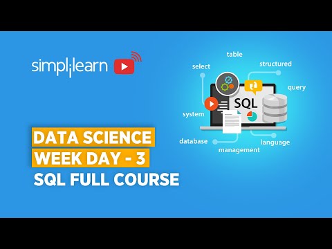 Data Science Week Day - 3 | SQL Full Course | SQL Tutorial For Beginners 2026 | Simplilearn