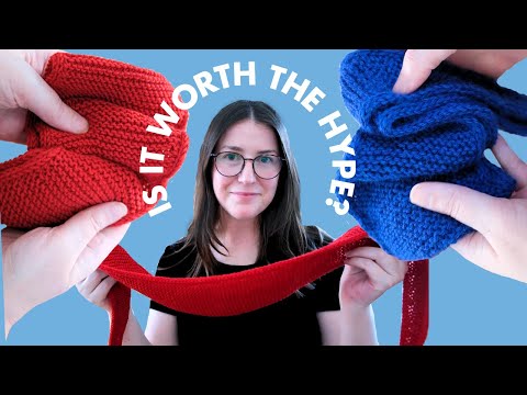 knitting the viral SOPHIE SCARF!! (pattern review + time tracking)