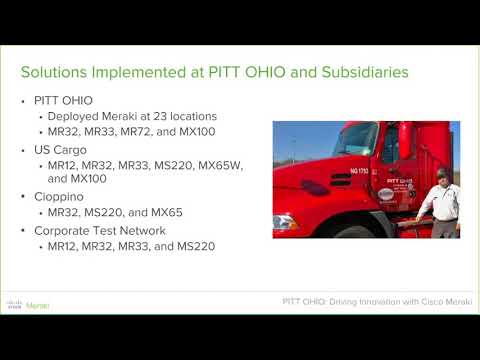Cisco Meraki Customer Story: Driving Innovation With PITT OHIO