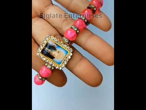 Stone round guru ji bracelet