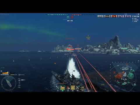 World of Warships Gascogne secondary build 214 097k damage