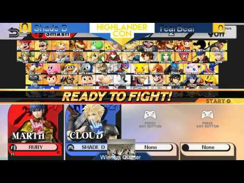 Highlander Con 2016 - Shade D (5.99) vs Tearbear (Marth) Winner's side