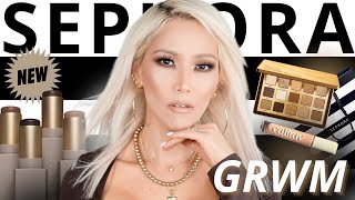 GRWM: FULL FACE OF SEPHORA SALE RECOMMENDATIONS 2025 | ABH NEW CONTOUR STICK | LUXURY MAKEUP HAUL