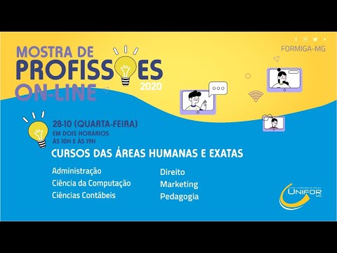 MOSTRA DE PROFISSÕES 2020 | CURSOS DA ÁREA DE HUMANAS