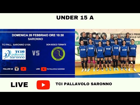 U15A  :  TCI PALLAVOLO SARONNO - DON BOSCO TERNATE 3-0