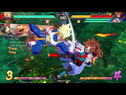 DBFZ SSJ Vegeta Midscreen 1.5 bar TOD!