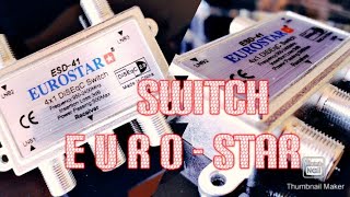 Switch Switch Switch Switch Eurostar 4 way Diseqc switch ESD-41 Frequency : 950 -2400 MHZ