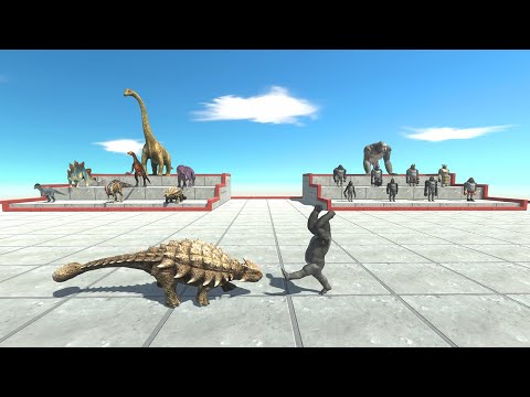 Mutant Primates vs Herbivore TOURNAMENT - Animal Revolt Battle Simulator