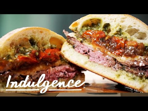 How to Make a Steak, Roasted Tomato and Caramelized Onion Sandwich