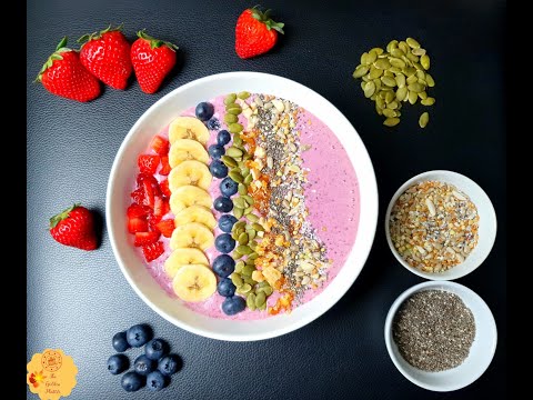 Berry Smoothie Bowl | Smoothie Bowl | Smoothie Bowl Recipe |Delicious & Healthy Breakfast & Dessert