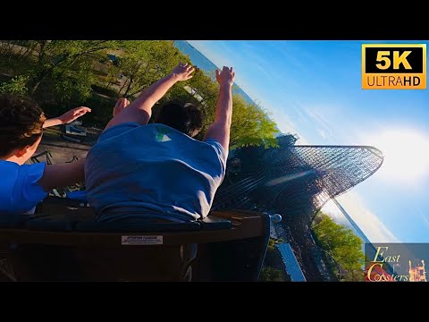 Steel Vengeance POV 5K Back Row No Trims RMC Hyper Hybrid Coaster Cedar Point Sandusky, OH