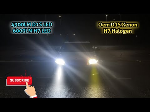 LED Converting Xenon D1S + H7 Halogen SAAB ng9-5 2011! BRIGHT!