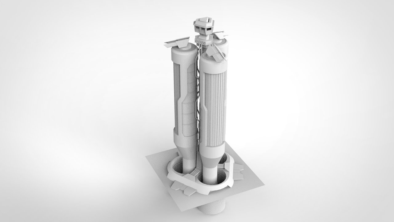 Sci fi modular environment 6 3D Model