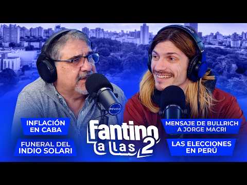 Funeral del Indio Solari, elecciones en Perú, mensaje de Bullrich a Jorge Macri | Fantino a las 2