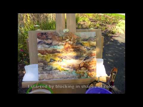 The Evolution of a Watercolor on Claybord by Catherine Obreza Fetterman
