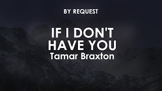 If I Don&#39;t Have You | Tamar Braxton