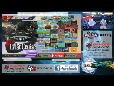 All Charged Up Smash 4 Weekly #20 - Jrx (Mega Man) vs Lax (Sheik) Round 2