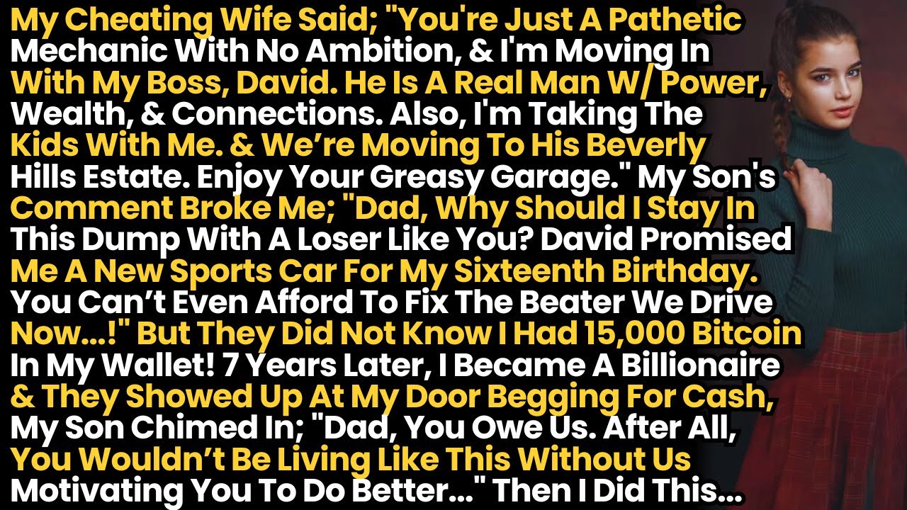 My Cheating Wife Left Me For Her Rich Boss. 7 Years Later, I Became A Billionaire & Got My Revenge!