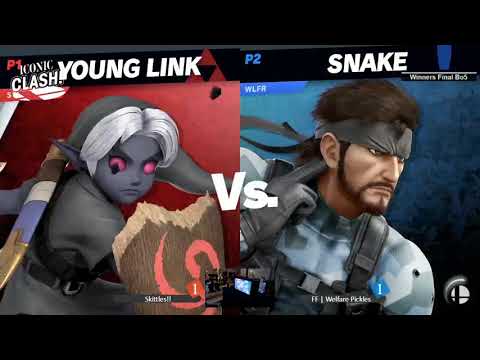 Iconic Clash! 6 Top 8 - SKITTLES!! (Young Link) vs Welfare Pickles (Snake)