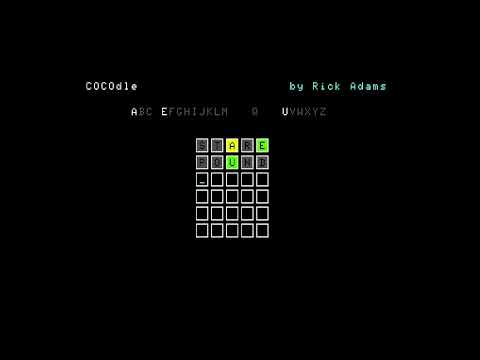 MiSTer (FPGA) CoCo3: COCOdle - Wordle clone for Coco3